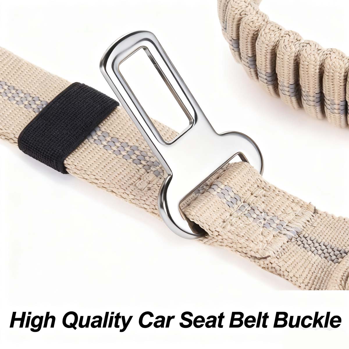 "Correa para perros medianos y grandes para coche, antiescape, antiexplosión, retráctil con amortiguación, cómoda y segura."