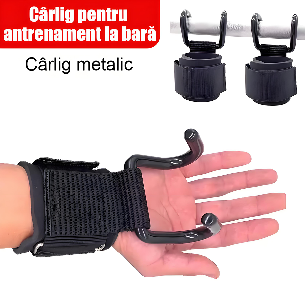 Antrenează-te mai ușor! Acest cârlig te ajută să ții mai bine și să te antrenezi mai tare!
