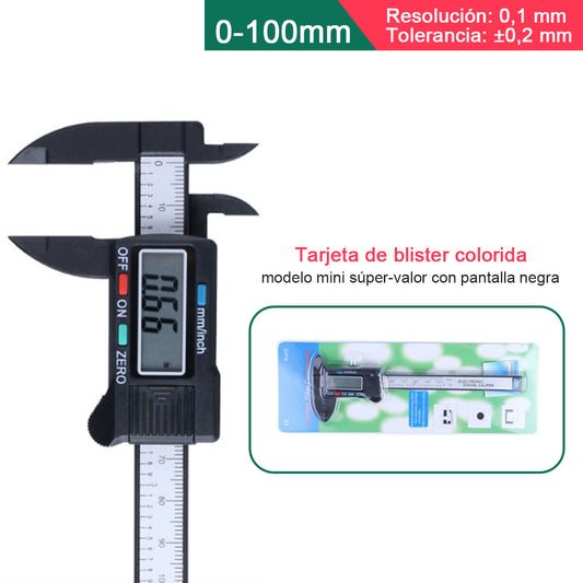 Calibrador digital de alta precisión con pantalla numérica, electrónico para joyería y artesanía, mini cinta métrica digital de plástico, marca Shengtaixin.