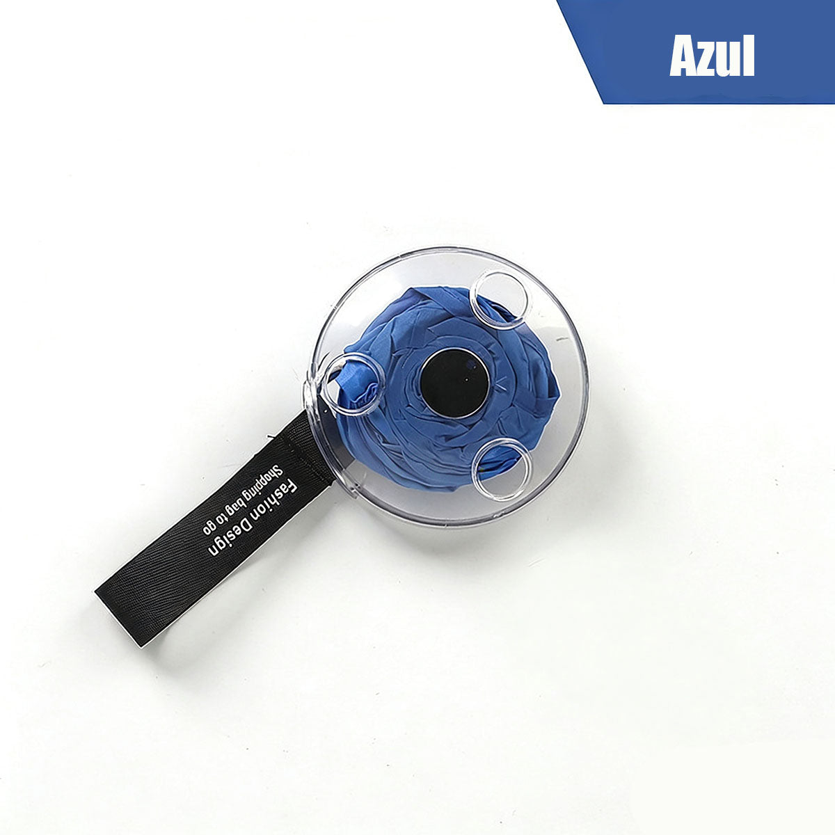 Bolsa plegable de disco pequeño multifuncional portátil, bolsa de compras creativa con expansión y almacenamiento, bolsa de almacenamiento conveniente con plato giratorio.