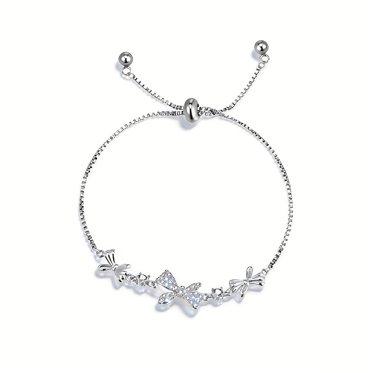 **Pulsera femenina de lujo ligero con circonia y lazo, diseño exclusivo de verano estilo INS, elegante y sofisticada, nueva colección de accesorios**