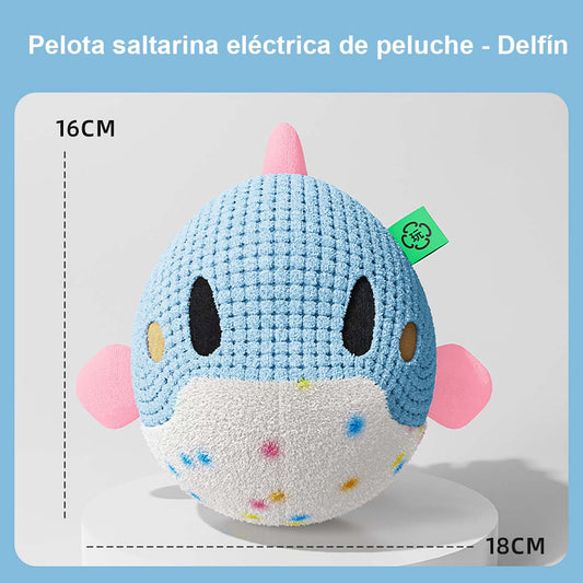 "Juguete para perros, juguete eléctrico saltarín para mascotas, ideal para perros pequeños y medianos, resistente a las mordeduras y con sonido. Además, es desmontable y lavable, ¡la herramienta perfecta para mantener a tu perro entretenido y feliz!"