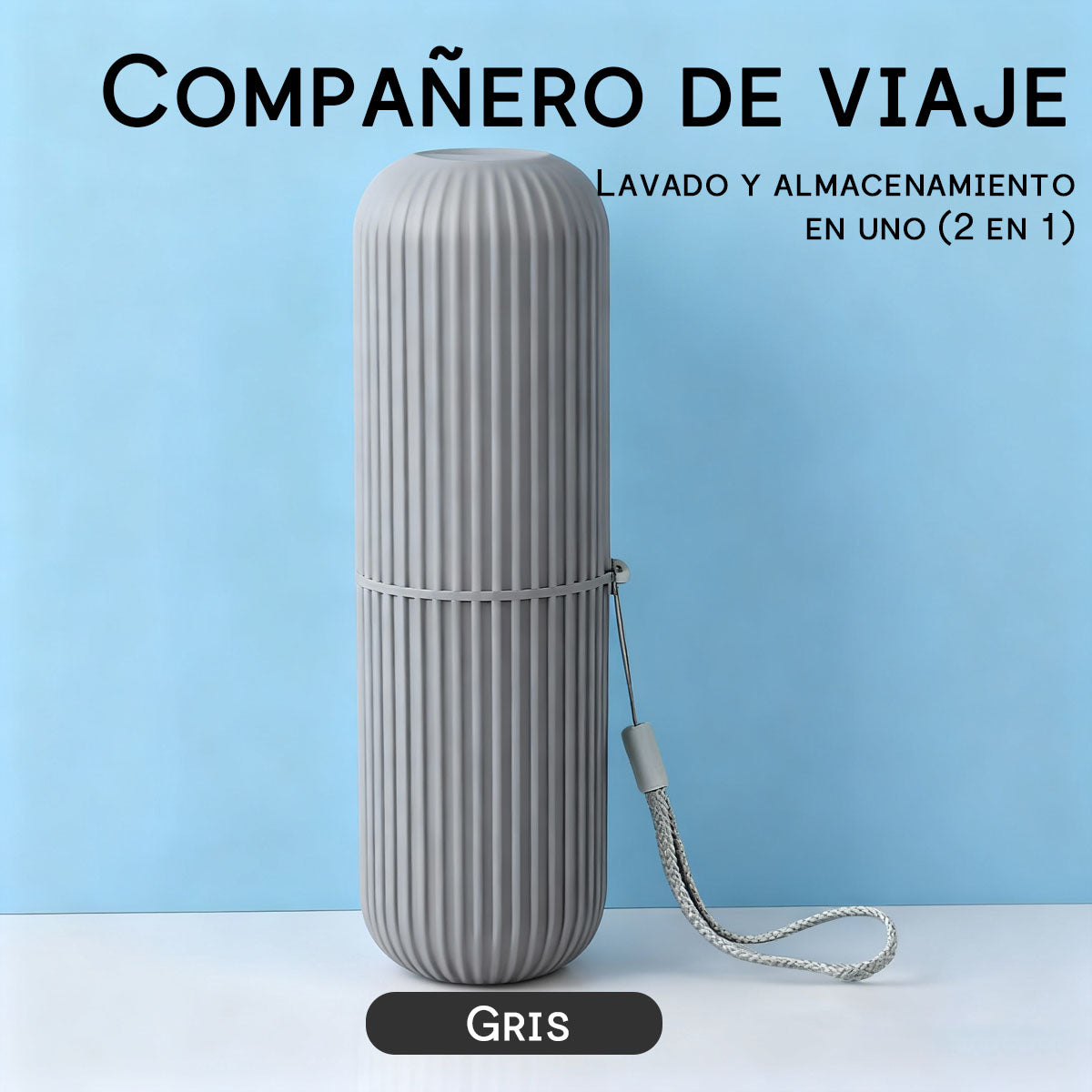 Estuche de cepillo de dientes de plástico, vaso portátil para cepillarse, kit de enjuague bucal, taza grande para pasta de dientes, caja de almacenamiento para utensilios dentales