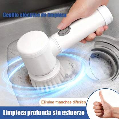 **Cepillo eléctrico de limpieza multifuncional, de mano, para cocina: lavar platos, fregadero, baño, azulejos y ollas.**
