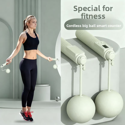Comba sin cuerda para fitness, tonificación y pérdida de grasa, con balones pesados contables, ideal para adultos que quieren quemar calorías sin enredo.
