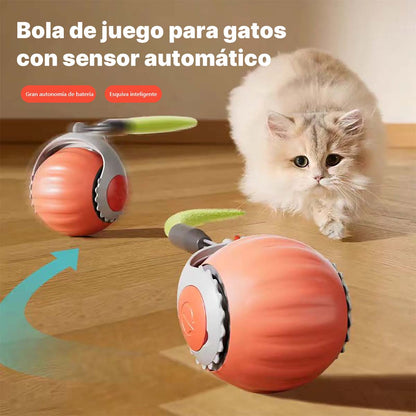 Nuevo juguete automático para gatos: pelota interactiva autoentretenimiento, con oruga peluda, ideal para divertir y estimular a tu mascota.