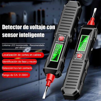 Bolígrafo detector de voltaje digital inteligente, portátil y multifuncional, para medir neutro y fase, localizar puntos de interrupción, herramienta eléctrica profesional para electricistas.