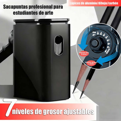 Sacapuntas manual para bellas artes: Ideal para carbón y grafito de dibujo