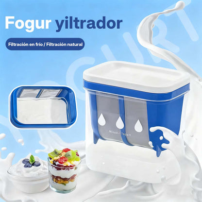 "Filtro para yogur, colador de queso y leche de soja, malla filtrante para hacer yogur griego casero, separador de suero para cold brew lácteo