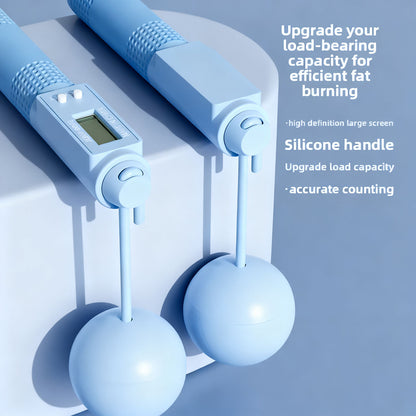 Comba sin cuerda para fitness, tonificación y pérdida de grasa, con balones pesados contables, ideal para adultos que quieren quemar calorías sin enredo.