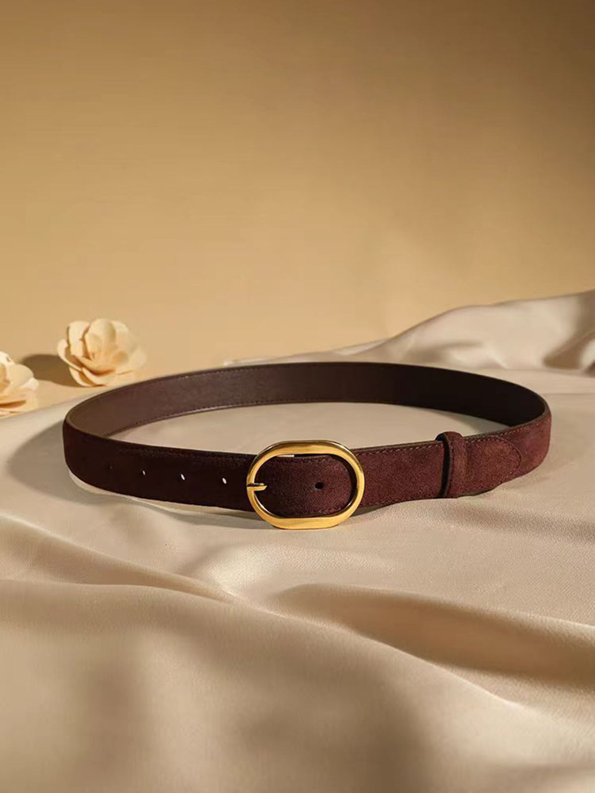 🔥 ¡Imprescindible estilo waste land! Cinturón ancho de ante, con abrigo o vestido tu cintura vintage al instante