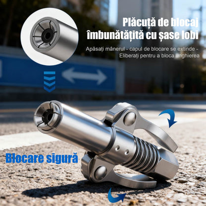 Cutie pentru unsoare cu duze de alimentare și mâner dublu