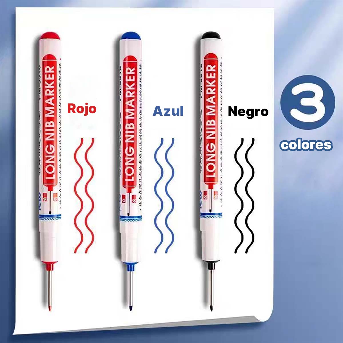 Lápiz marcador de punta larga para carpinteros, a base de aceite, específico para uso en obra, ideal para albañiles. Línea de marcado que seca rápidamente, resistente al agua y al aceite, no se desvanece, de tamaño alargado.