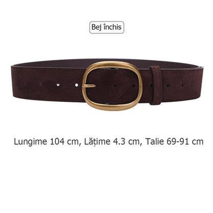 🔥 ¡Imprescindible estilo waste land! Cinturón ancho de ante, con abrigo o vestido tu cintura vintage al instante