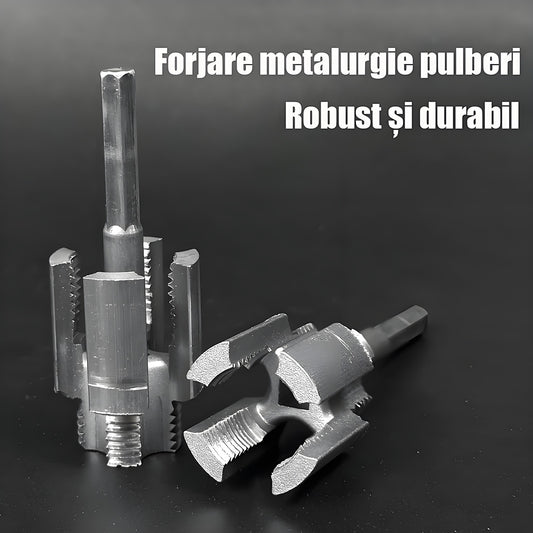 Mașină universală de filetat țevi, nouă, pentru interior și exterior, cu biți pentru mașină de găurit electrică