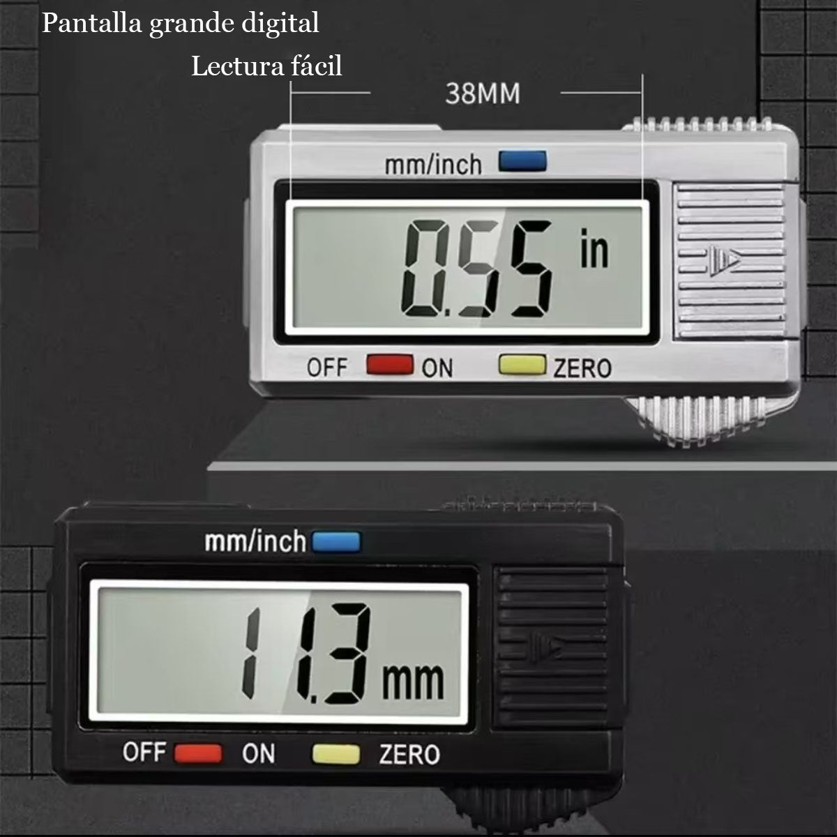Calibrador digital de alta precisión con pantalla numérica, electrónico para joyería y artesanía, mini cinta métrica digital de plástico, marca Shengtaixin.