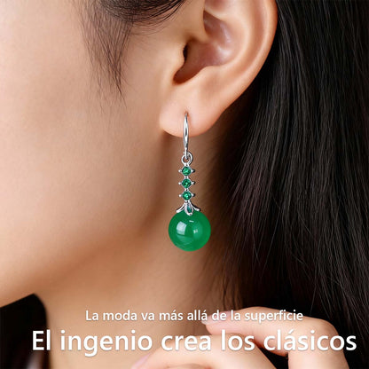 Pendientes naturales de ágata azul, blanca y verde para mujer, con baño de plata 925, circonitas, colgantes de cornalina roja y adornos de citrina.