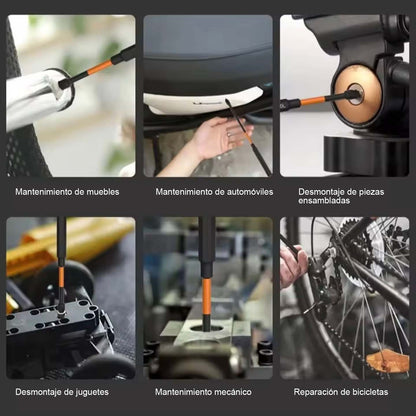 "Juego de puntas magnéticas de alta fuerza, cabezal Phillips S2 de alta dureza, para destornillador eléctrico y taladro eléctrico, set de tornillos"