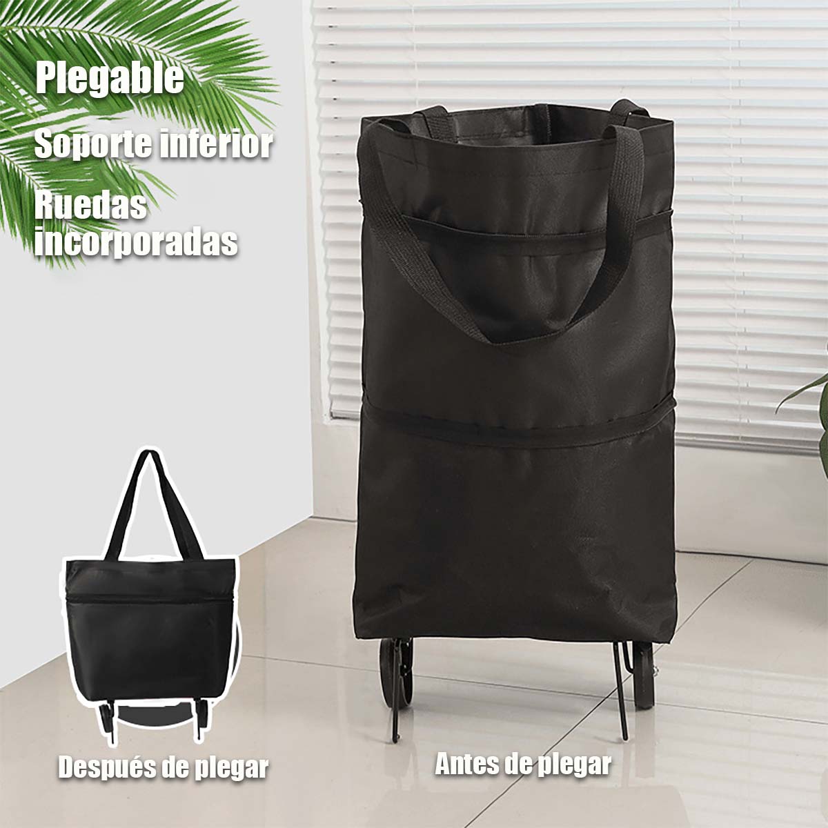 Carrito portátil para compras, carro plegable con ruedas, ligero, apto para uso doméstico y para recoger paquetes.、