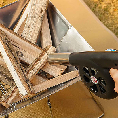 “CLS Ventilador manual para exteriores, herramienta de encendido pequeña para camping, barbacoa y cocina al aire libre, con gran potencia de viento.”