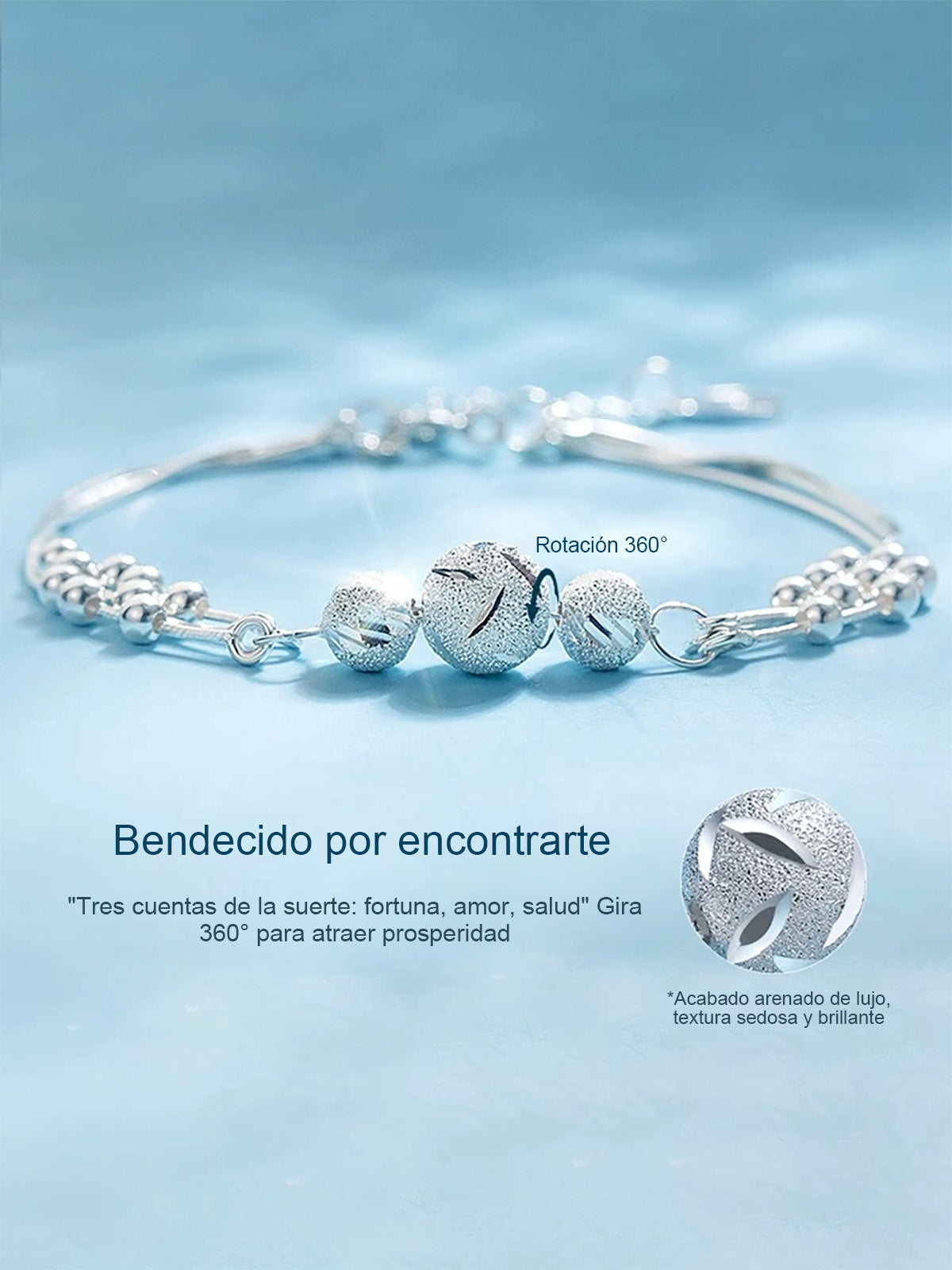 Pulsera de mujer "Tres Vidas Tres Generaciones" con cuentas de piedra de la suerte, diseño ligero de lujo y delicado, nuevo estilo.