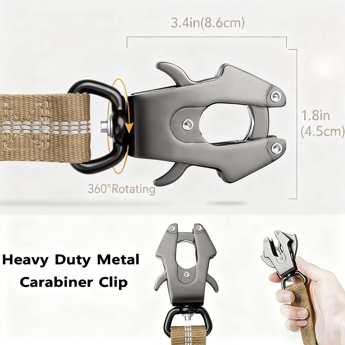 "Correa para perros medianos y grandes para coche, antiescape, antiexplosión, retráctil con amortiguación, cómoda y segura."