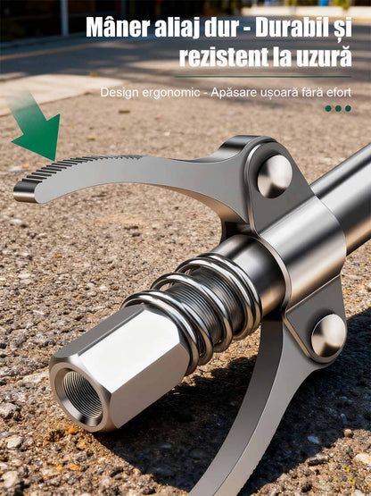 Cutie pentru unsoare cu duze de alimentare și mâner dublu