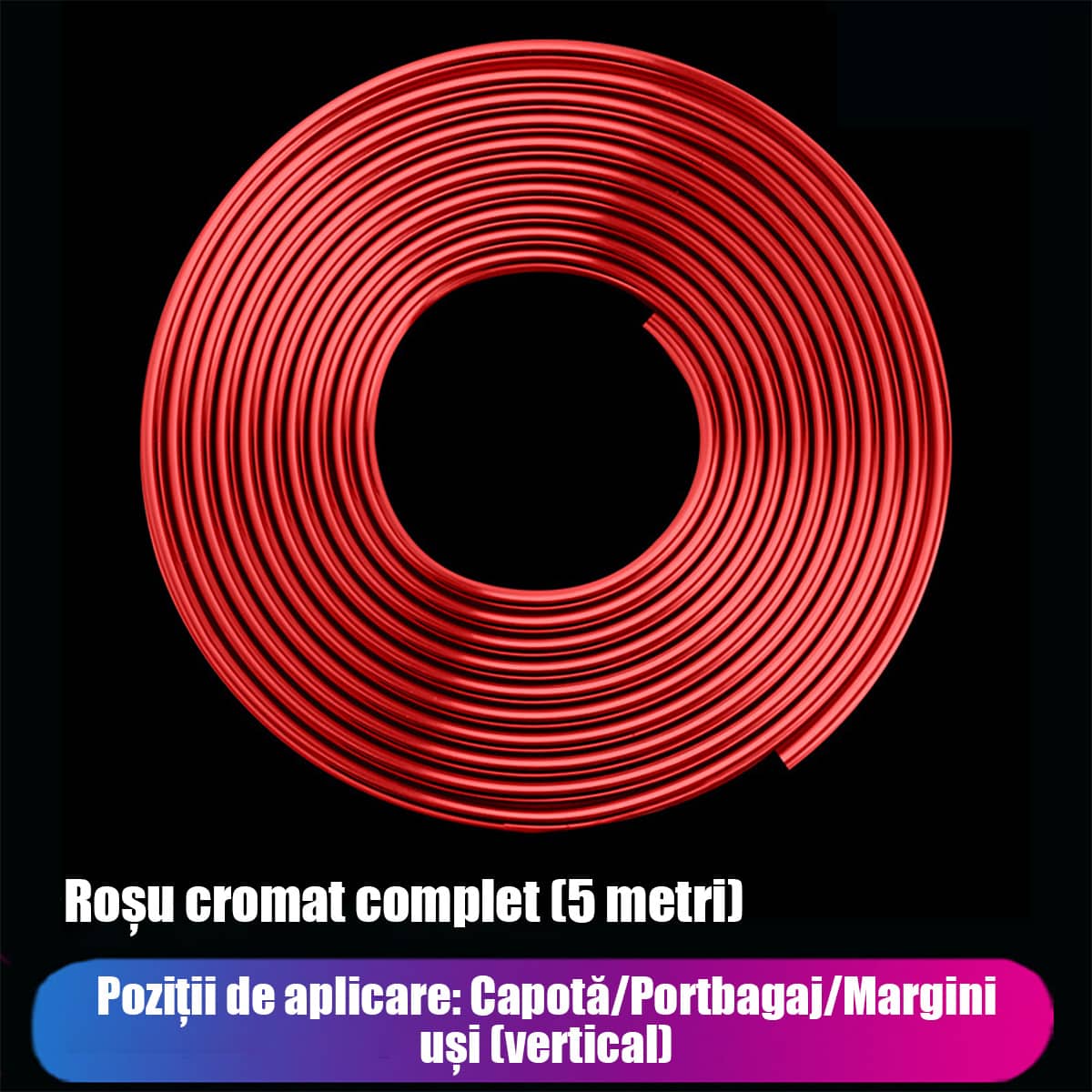 Bandă de protecție anticoliziune pentru ușa auto, protecție laterala anti-zgârieturi, bandă adezivă lucioasă pentru protecție.