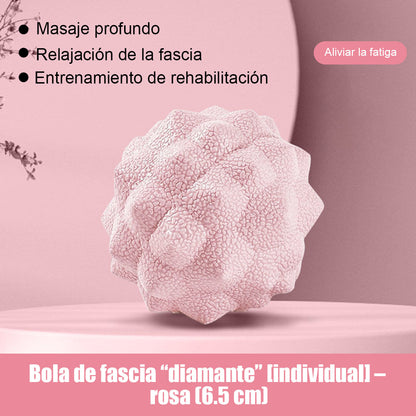 Bola de fasas para fitness y masaje, bola de masaje para cuello, hombros, cintura, piernas y alivio muscular, masaje de planta del pie, bola de cacahuate para yoga y cuidado de la salud.