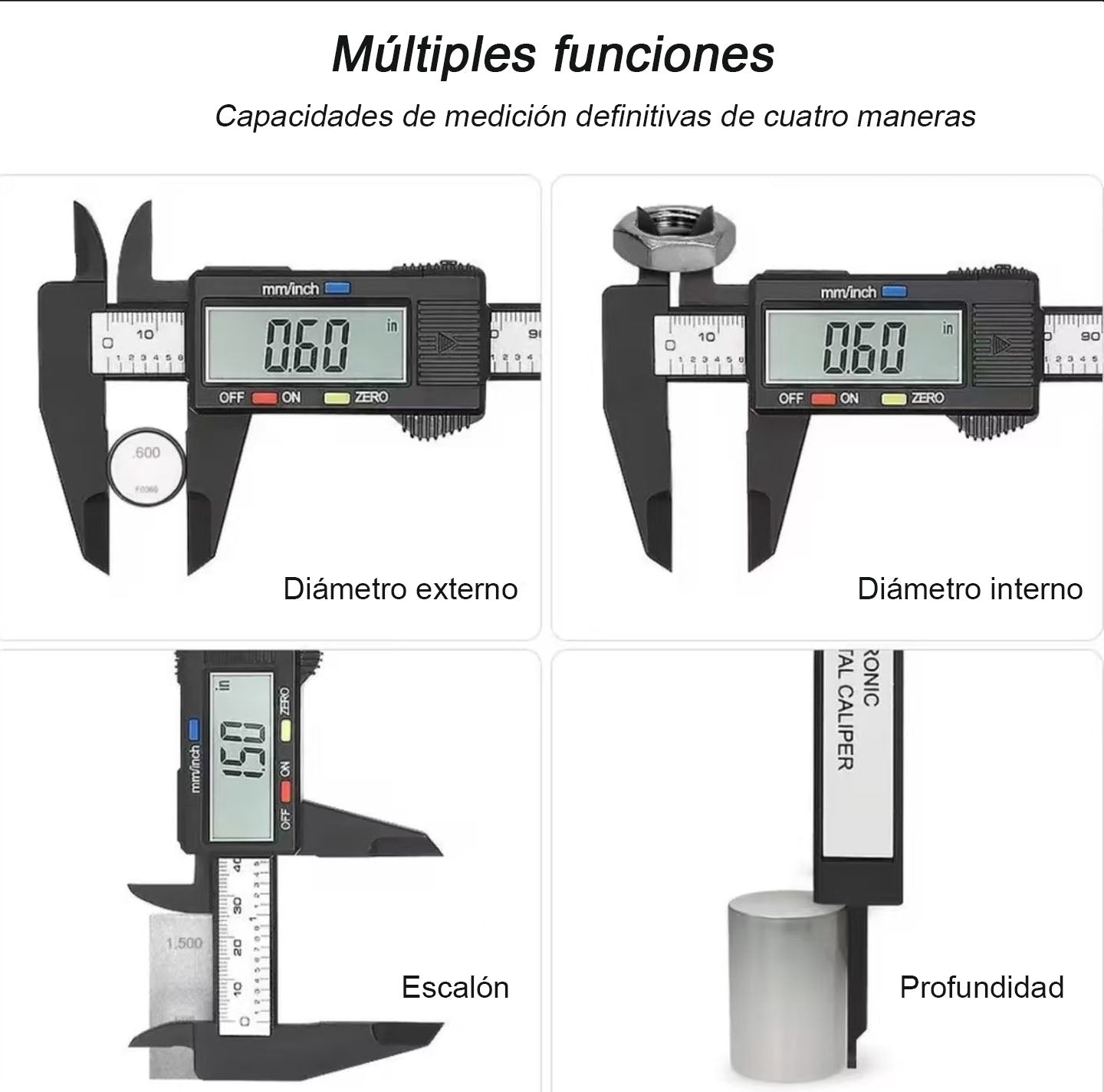 Calibrador digital de alta precisión con pantalla numérica, electrónico para joyería y artesanía, mini cinta métrica digital de plástico, marca Shengtaixin.