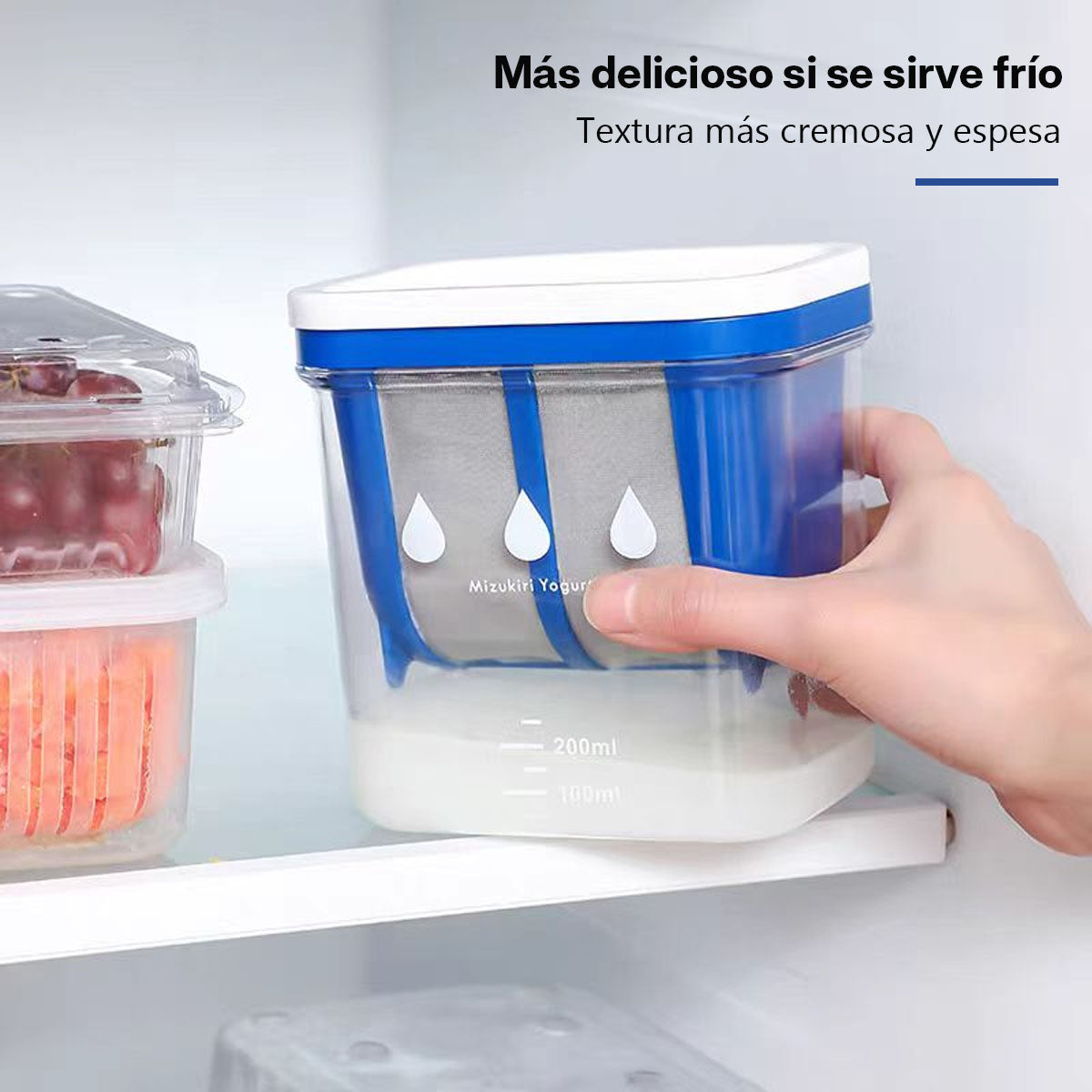 "Filtro para yogur, colador de queso y leche de soja, malla filtrante para hacer yogur griego casero, separador de suero para cold brew lácteo