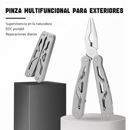 Alicates multifuncionales plegables, herramientas portátiles de acero inoxidable, pelacables, alicates eléctricos EDC y alicates para exteriores.