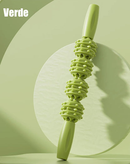 Rodillo masajeador para piernas, artefacto de adelgazamiento, rueda anular de compresión, relajador de músculos de pantorrilla y muslo, barra tipo "dientes de lobo" para masaje en piernas.