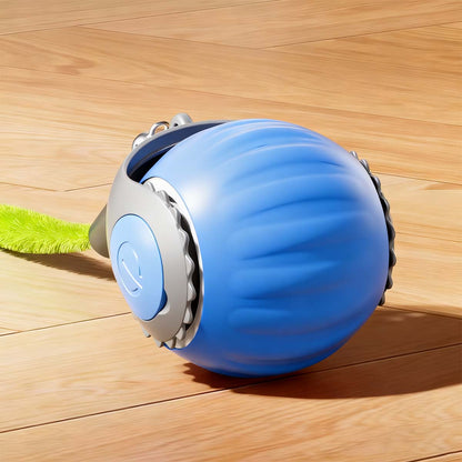 Nuevo juguete automático para gatos: pelota interactiva autoentretenimiento, con oruga peluda, ideal para divertir y estimular a tu mascota.