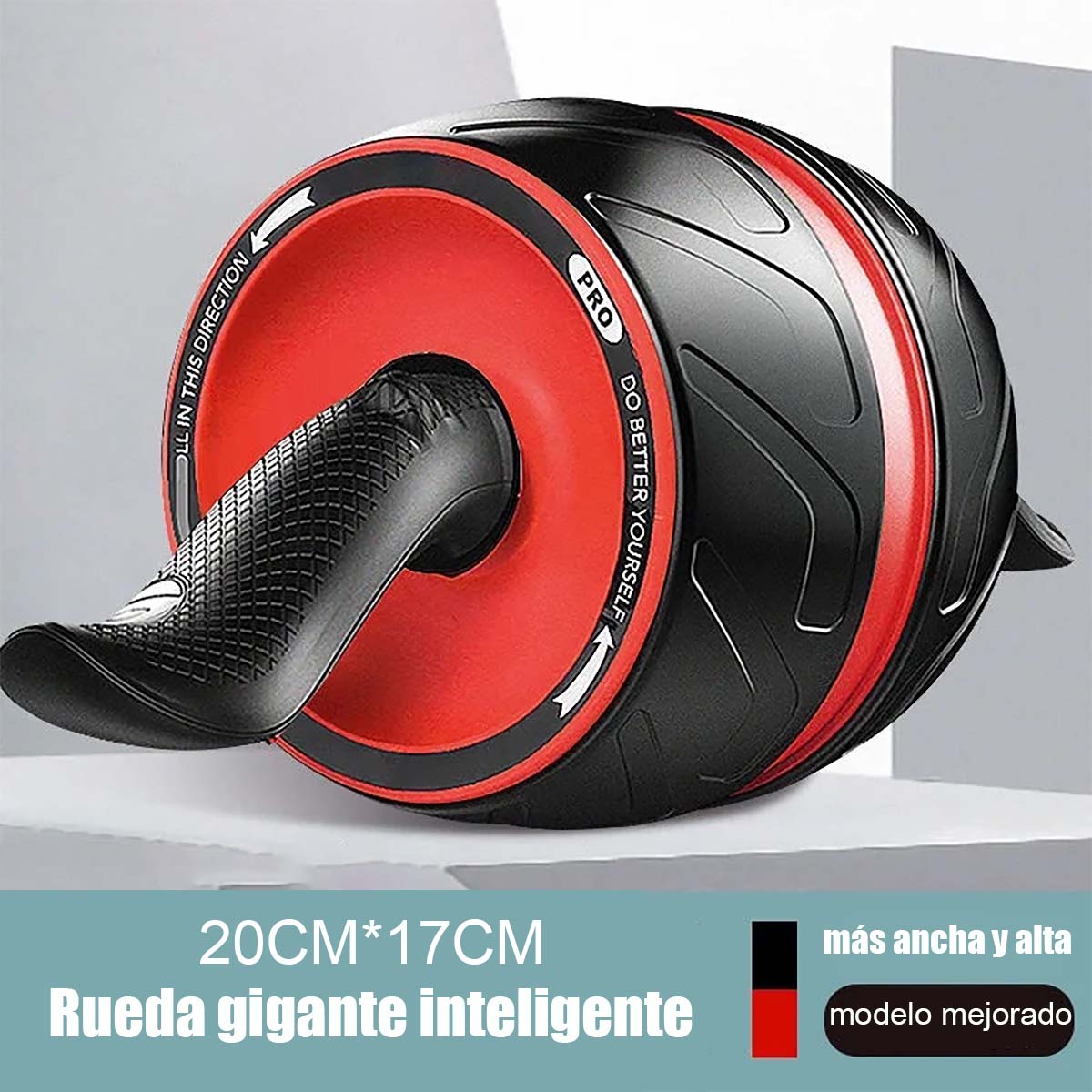 Rueda abdominal de retorno automático para principiantes, rodillo silencioso de entrenamiento de abdominales para uso doméstico.