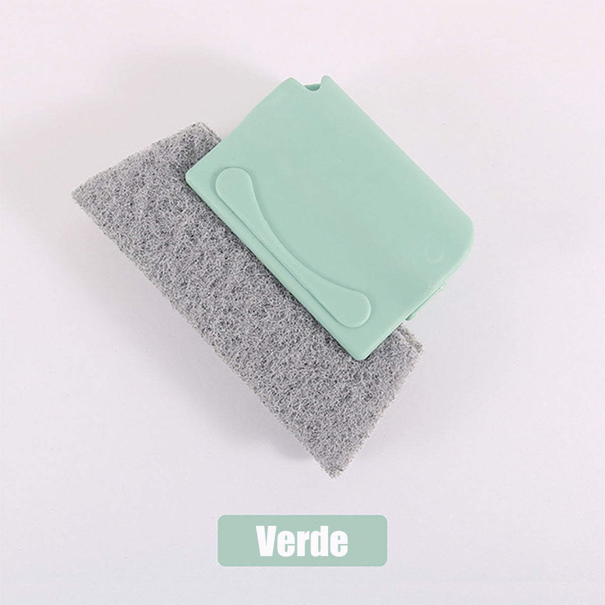 Cepillo limpiador para ranuras, esquinas y canales de ventanas