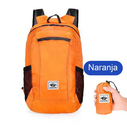 Mochila plegable para ciclismo al aire libre, de gran capacidad, ligera y deportiva, ideal para viajes y aventuras.