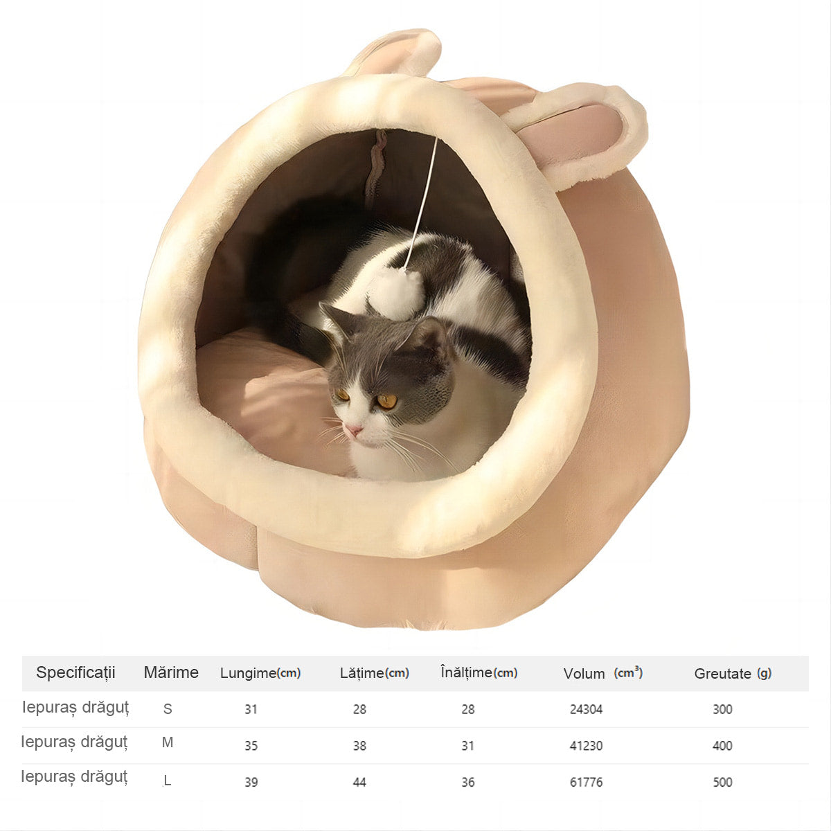 Cușcă universală pentru pisici și câini, potrivită pentru toate anotimpurile, lavabilă și detașabilă