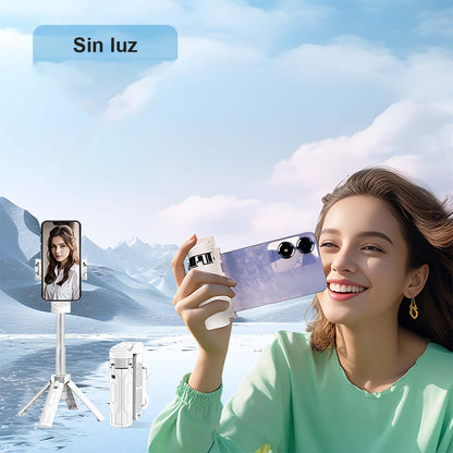 Nuevo mini selfie stick, trípode portátil universal para viajes, con base de cuatro patas, herramienta de fotografía para teléfonos móviles, rotación de 360 grados.