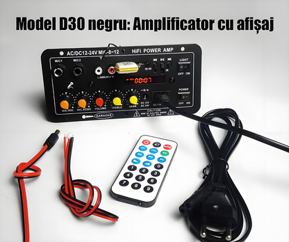 Amplificator auto Bluetooth cu intrare card, 12 V / amplificator de mare putere 24 V – placă de bază